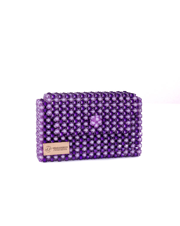 Lilac’ s  Ooni Box  clutch Beaded Bag