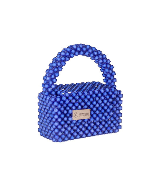 Blue Efik Box Bag