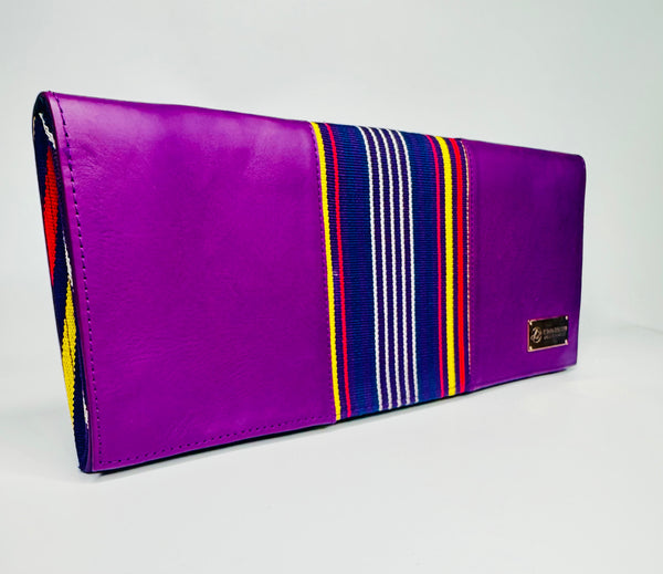 Purple’s Shangani Leather Clutch Bag