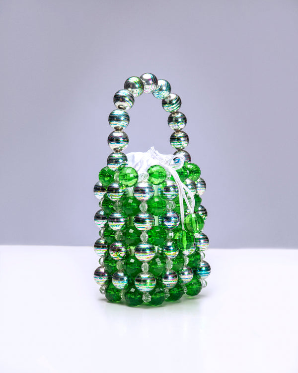 Emerald’s Nzazai Beaded  Round Bag